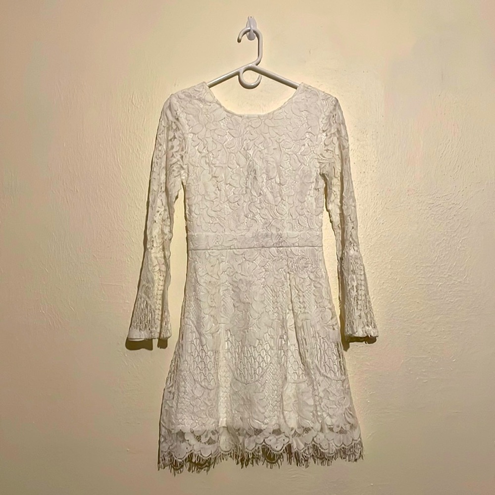 White lace dress